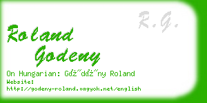 roland godeny business card